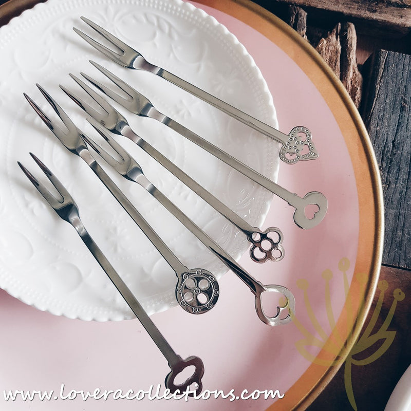 Elsa Stainless Steel SS304 Dessert / Fruit Fork Cutlery Collection - Lovera Collections