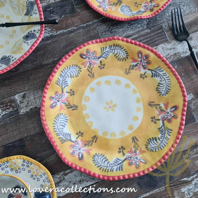 Afrocentric Yellow Dinnerware & Serveware Collection - Lovera Collections