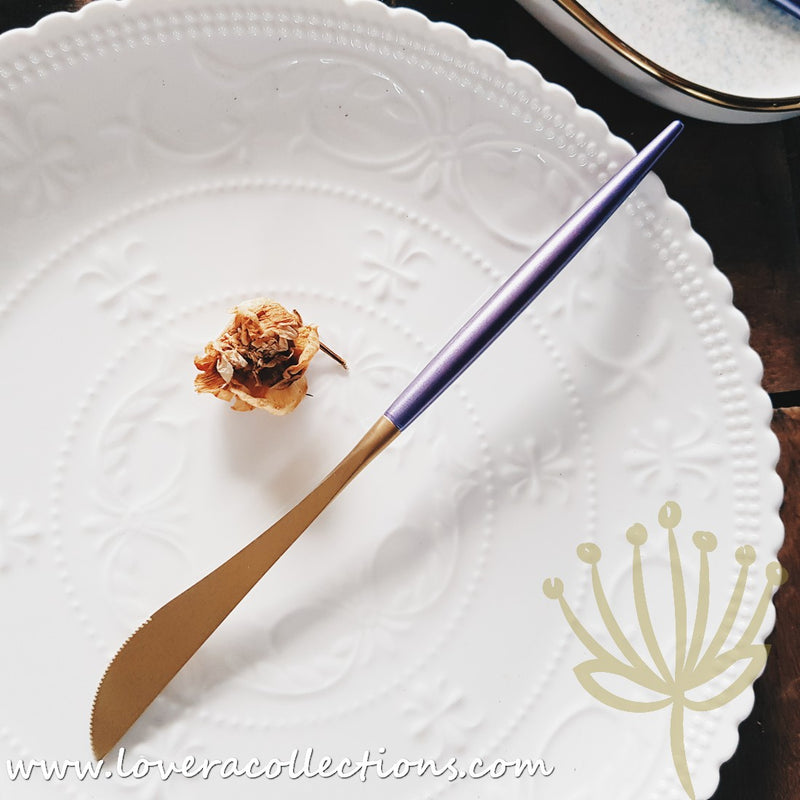Lux Gold Purple Stainless Steel SS304 Cutlery Collection - Lovera Collections