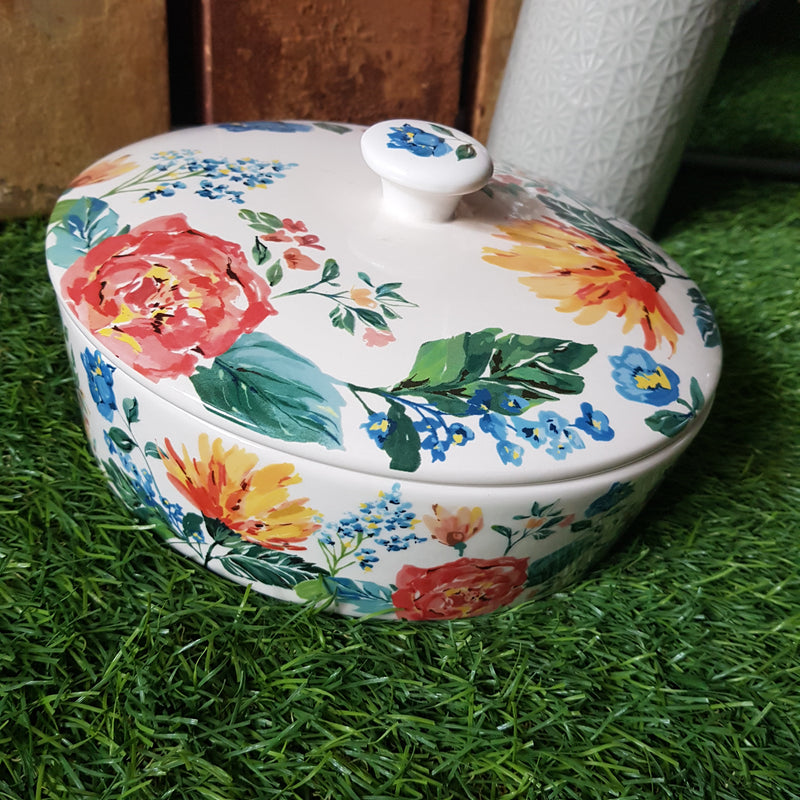 [RESTOCKED] Assorted Prints Round Pot w Cover