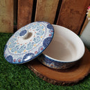 *50% CLEARANCE SALE* Assorted Prints Round Pot w Cover