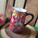 *50% CLEARANCE SALE* Assorted Prints Round Pot w Cover