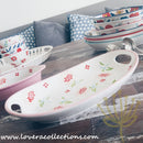 *PWP for $5* Pink Blossom Oval Baking Dish With Handles