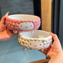 *30% CLEARANCE SALE* Baaba Sheep White / Pink Serving Dish / Pet Bowl