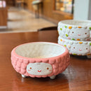 *30% CLEARANCE SALE* Baaba Sheep White / Pink Serving Dish / Pet Bowl