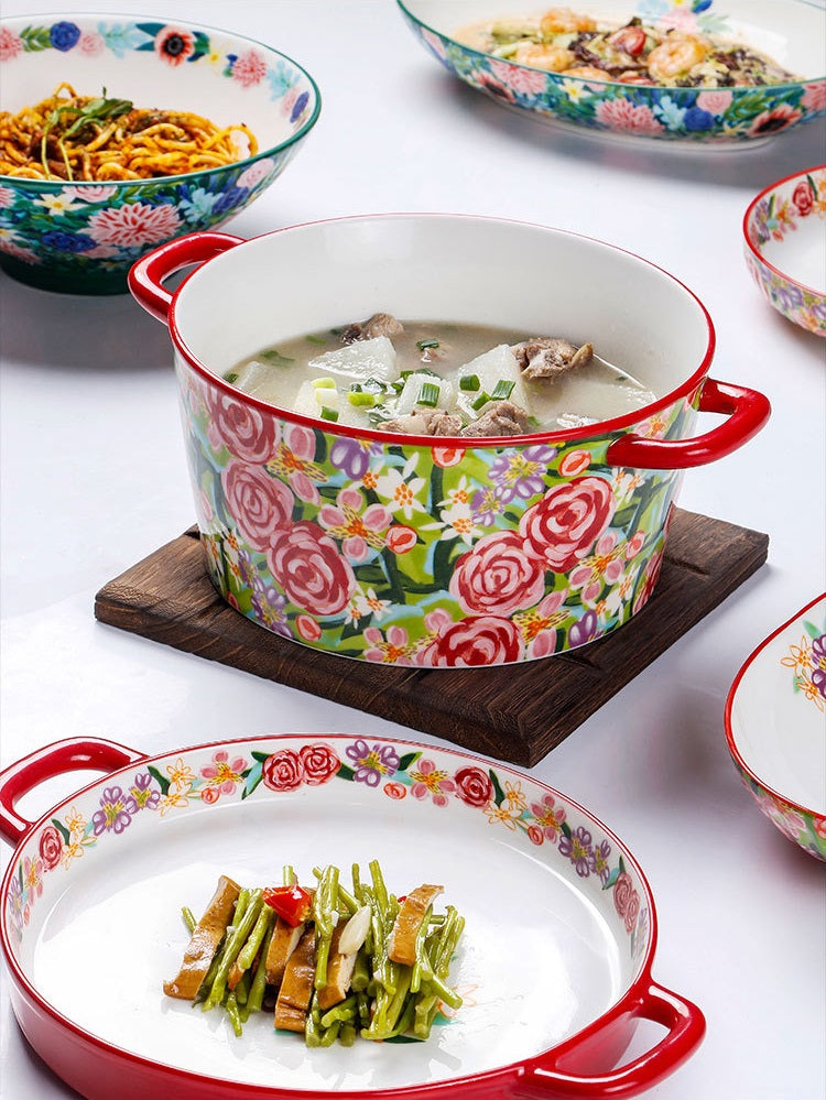 *30%  CLEARANCE SALE* Blooming Floral Bakeware & Serveware Dishes