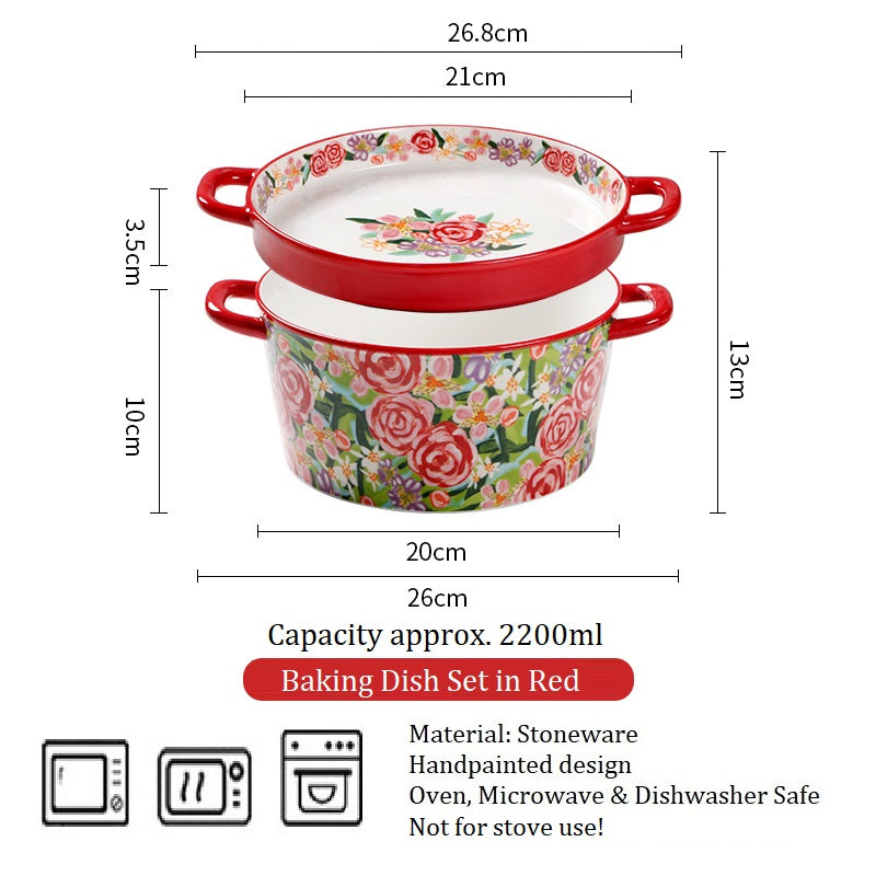 *30%  CLEARANCE SALE* Blooming Floral Bakeware & Serveware Dishes
