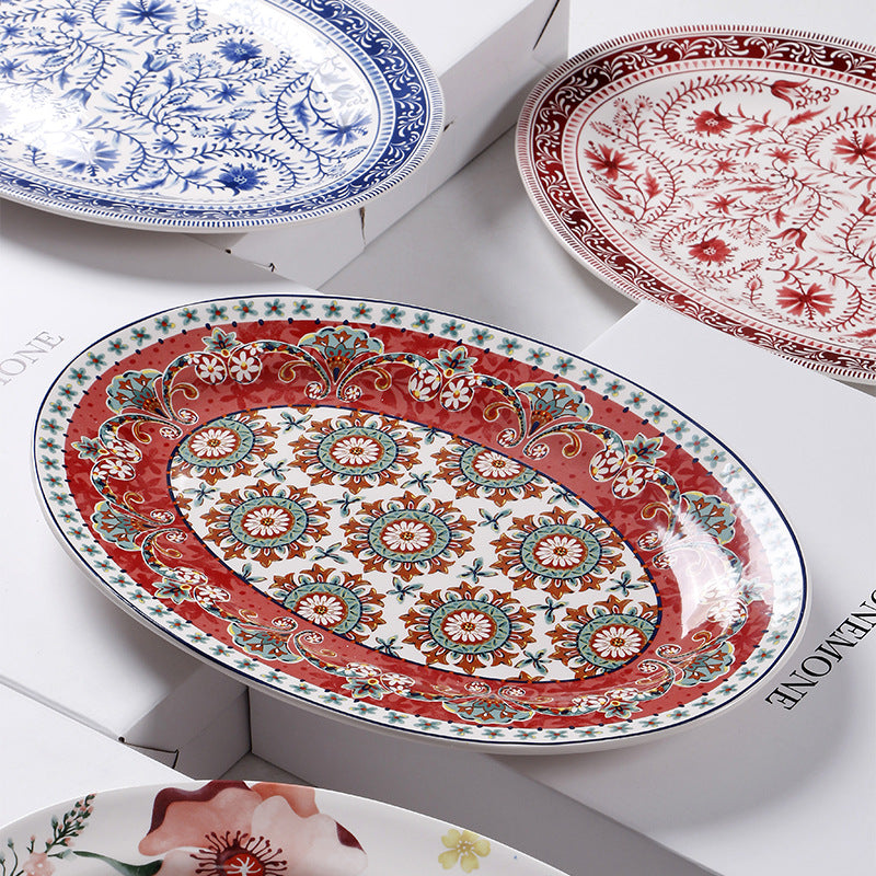 *30% CLEARANCE SALE* Bohemian Red Dinnerware & Serving Dishes