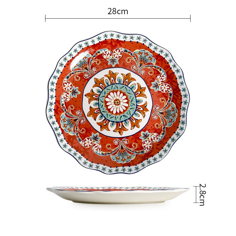 *30% CLEARANCE SALE* Bohemian Red Dinnerware & Serving Dishes