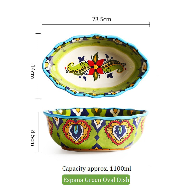 *30% CLEARANCE SALE* Espana Green Dinnerware & Serveware