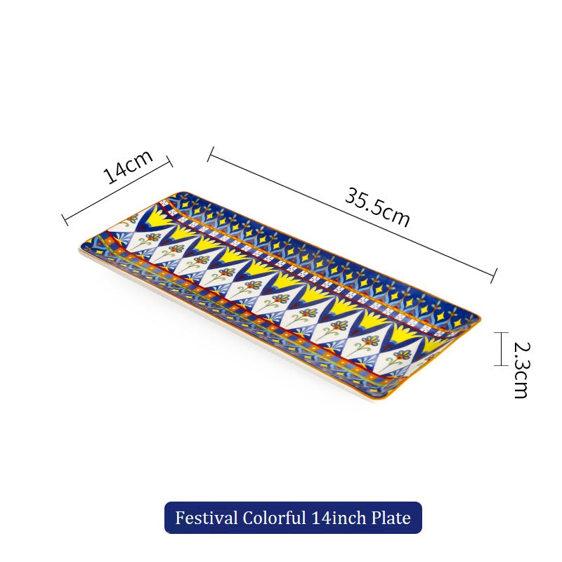 *30% CLEARANCE SALE* Assorted Prints Rectangle Plates