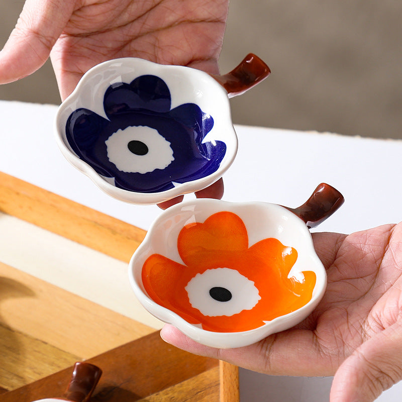 *50% CLEARANCE SALE* Floral Condiments Dish with Chopsticks Rest