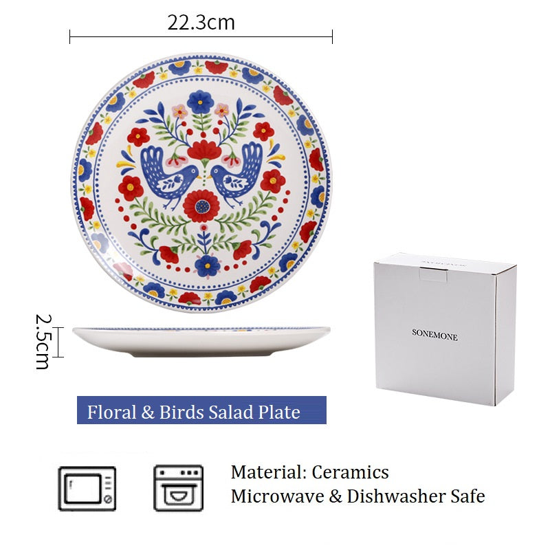 *30% CLEARANCE SALE* Floral & Birds Dinnerware
