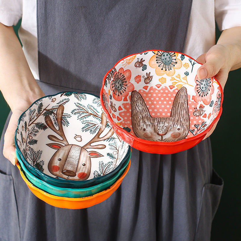 *50% CLEARANCE SALE* Forest Animals Colorful Bowls, Dishes & Bakeware