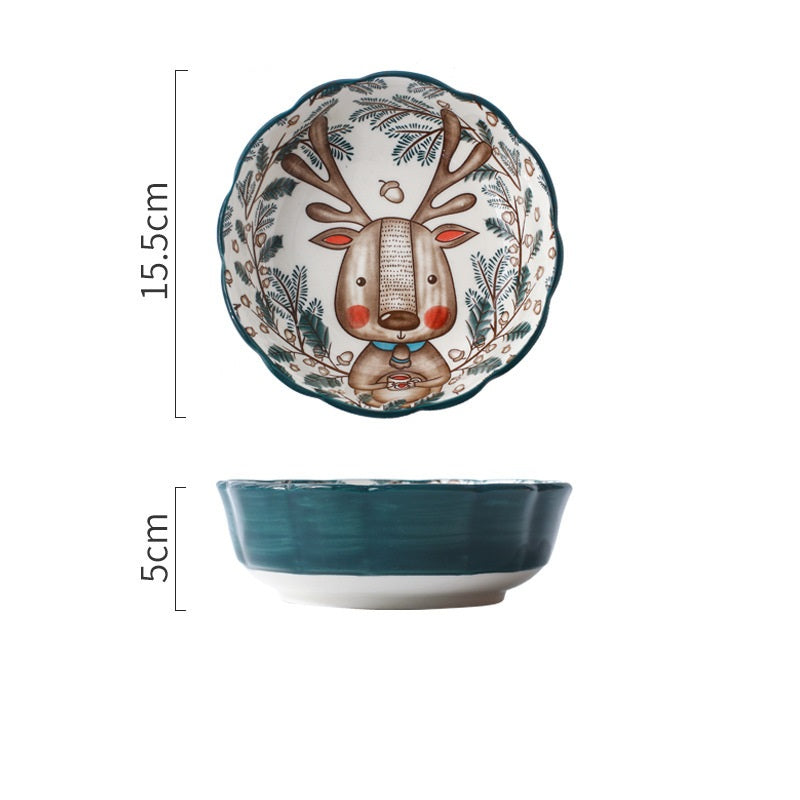 *50% CLEARANCE SALE* Forest Animals Colorful Bowls, Dishes & Bakeware