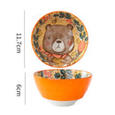 *50% CLEARANCE SALE* Forest Animals Colorful Bowls, Dishes & Bakeware