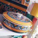 *50% CLEARANCE SALE* Assorted Prints Round Pot w Cover
