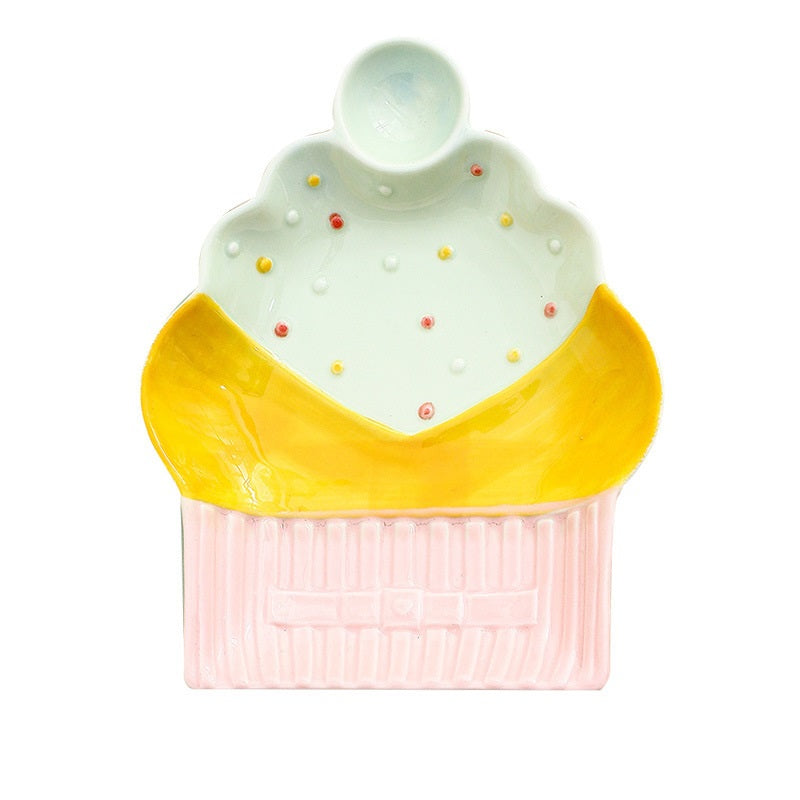 *30% OFF CLEARANCE PROMO* Cute Ice Cream Plate with Sauce Dip