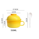 *50% CLEARANCE SALE* Kalours Noodles Bowl w Cover & Soup Spoon Set