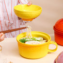 *50% CLEARANCE SALE* Kalours Noodles Bowl w Cover & Soup Spoon Set