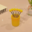 *50% CLEARANCE SALE* Kalours Stainless Steel Fruit Fork Set w Holder