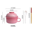 *50% CLEARANCE SALE* Kalours Noodles Bowl w Cover & Soup Spoon Set