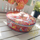 *50% CLEARANCE SALE* Assorted Prints Round Pot w Cover