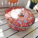 *50% CLEARANCE SALE* Assorted Prints Round Pot w Cover