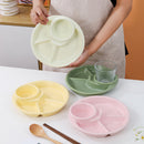 *50% CLEARANCE SALE* Kalours Round Ceramics Plate with Partition