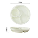 *50% CLEARANCE SALE* Kalours Round Ceramics Plate with Partition