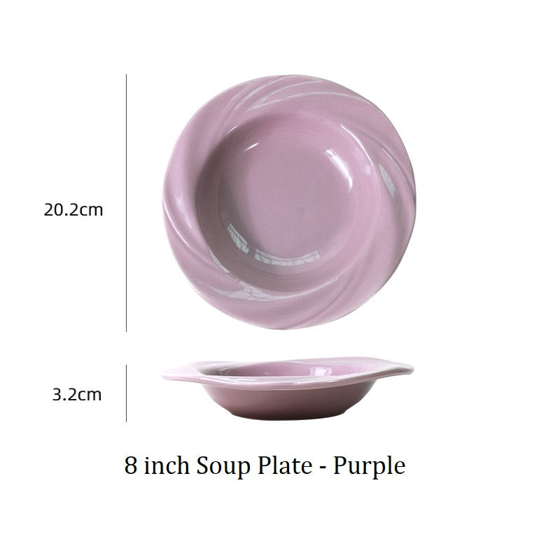 *30% CLEARANCE SALE* Swirls 8 Inch Soup Plate