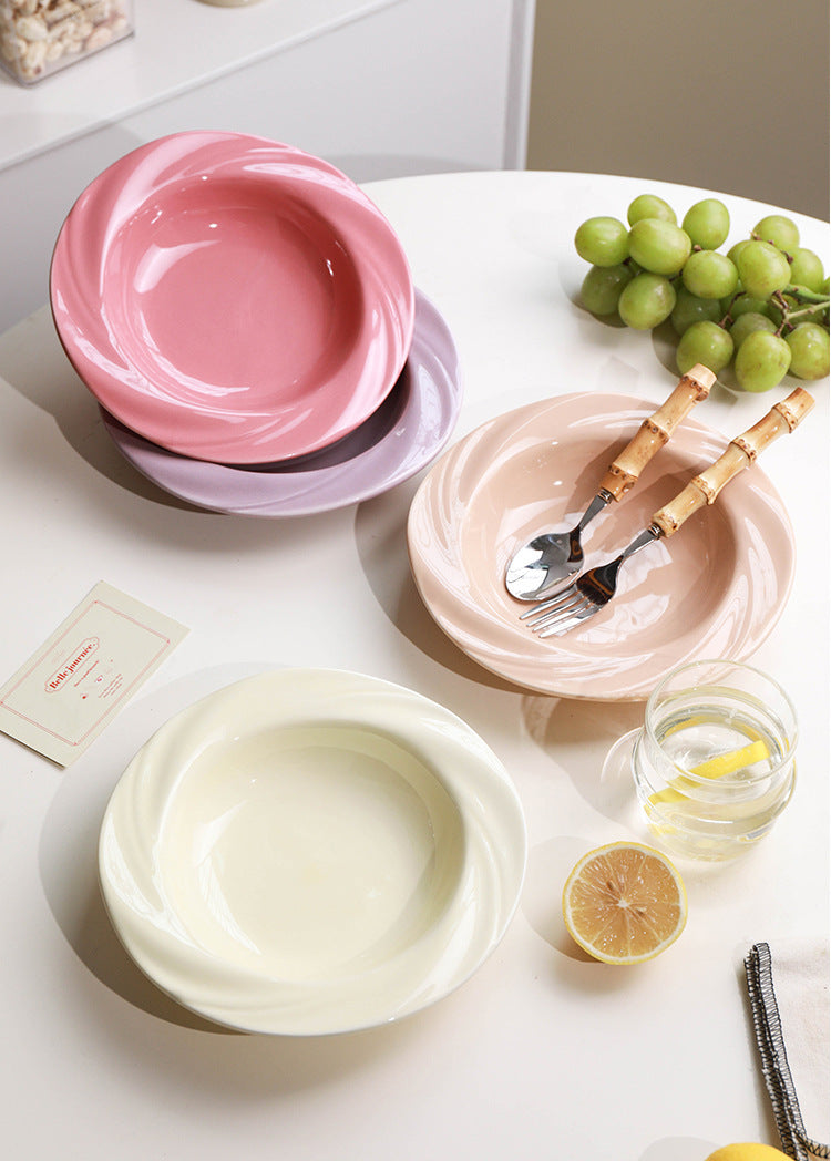 *30% CLEARANCE SALE* Swirls 8 Inch Soup Plate