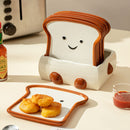 *30% CLEARANCE SALE*  Breakfast Toast Plates & Container Set