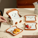 *30% CLEARANCE SALE*  Breakfast Toast Plates & Container Set