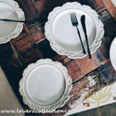 *RESTOCKED* Victorian White Dinnerware