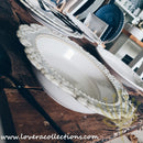 *RESTOCKED* Victorian White Dinnerware