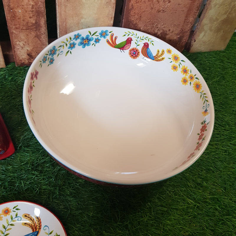 [NEW!] Assorted Festive Prints Huge Serving Bowl