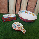 *50% CLEARANCE SALE* Assorted Festive Prints Huge Serving Bowl
