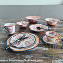 Afrocentric Orange Dinnerware & Serveware Collection - Lovera Collections