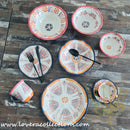 Afrocentric Orange Dinnerware & Serveware Collection - Lovera Collections