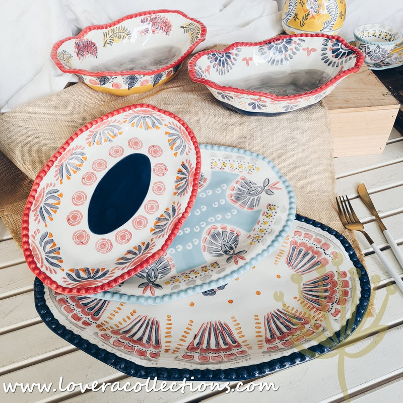 Afrocentric Oval Baking Dishes & Serving Platters - Lovera Collections