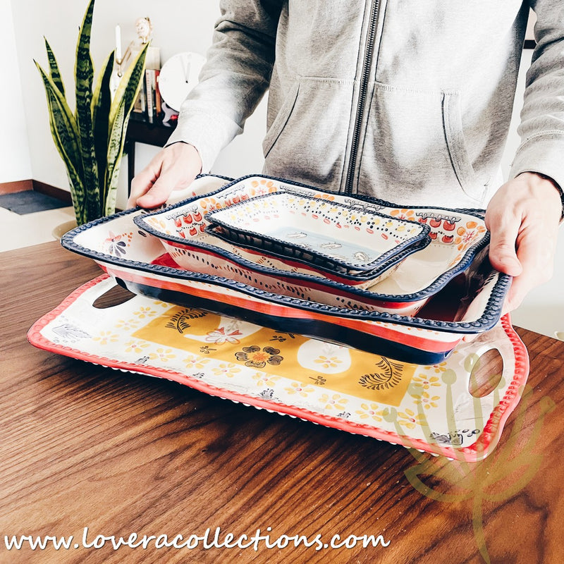 Afrocentric Rectangle Baking Dishes & Serveware - Lovera Collections