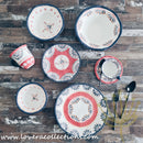 Afrocentric Red Dinnerware & Serveware Collection - Lovera Collections