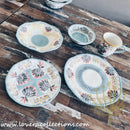 Afrocentric Light Blue Dinnerware & Serveware Collection - Lovera Collections