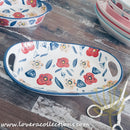 *BUY 1 FREE 1 PROMO* Handmade Assorted Prints Oval Baking Dishes & Trays - Lovera Collections