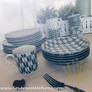 Awasaka Black & White Modern Assorted Prints Dinnerware Sets - Lovera Collections