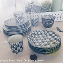 Awasaka Black & White Modern Assorted Prints Dinnerware Sets - Lovera Collections