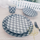 Awasaka Black & White Modern ARROWS Dinnerware Collection - Lovera Collections