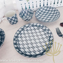 Awasaka Black & White Modern ARROWS Dinnerware Collection - Lovera Collections