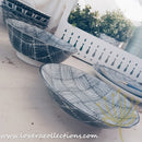 Awasaka Black & White Modern CHECKS Dinnerware Collection - Lovera Collections